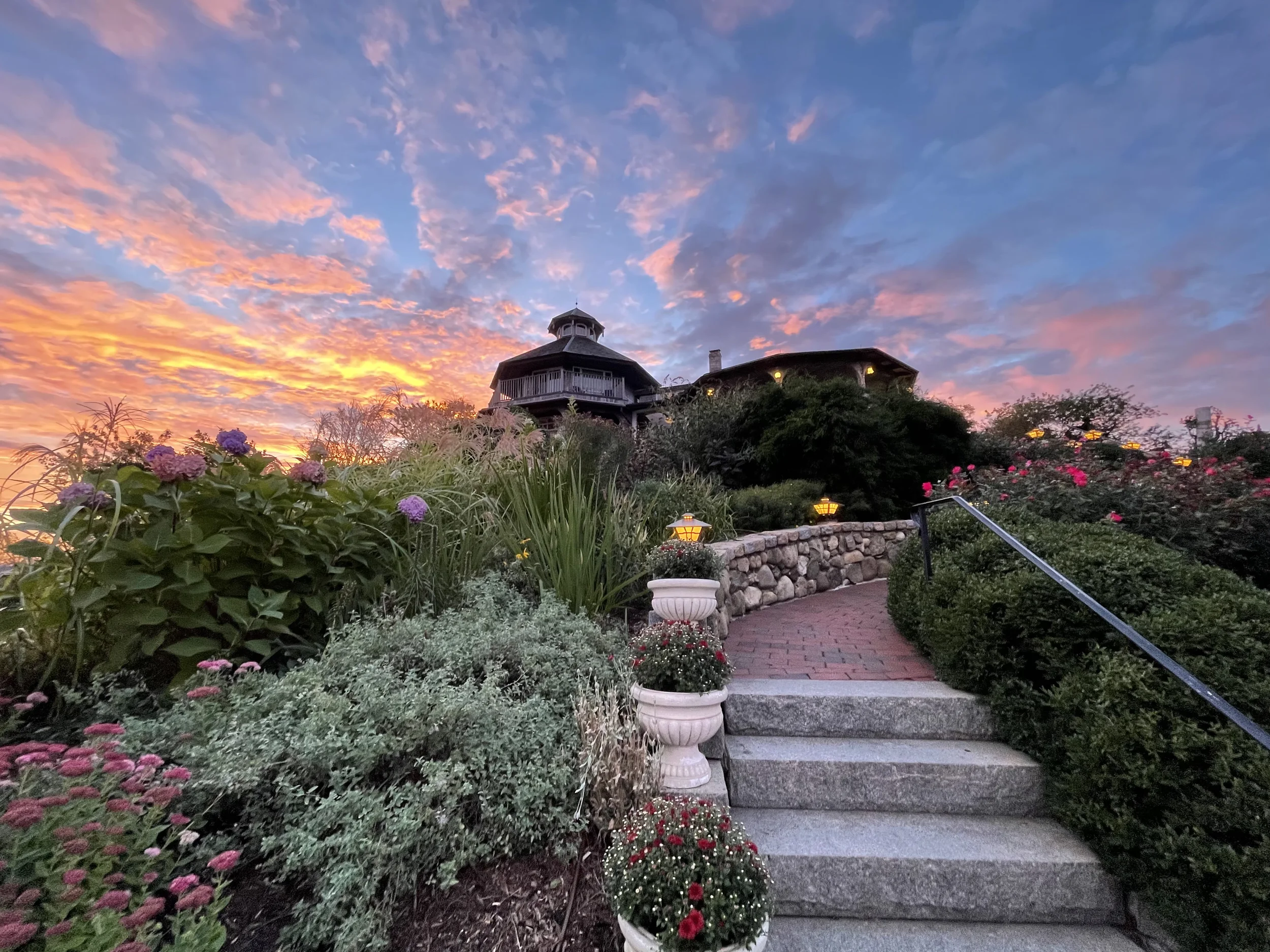 Stairs at sunset