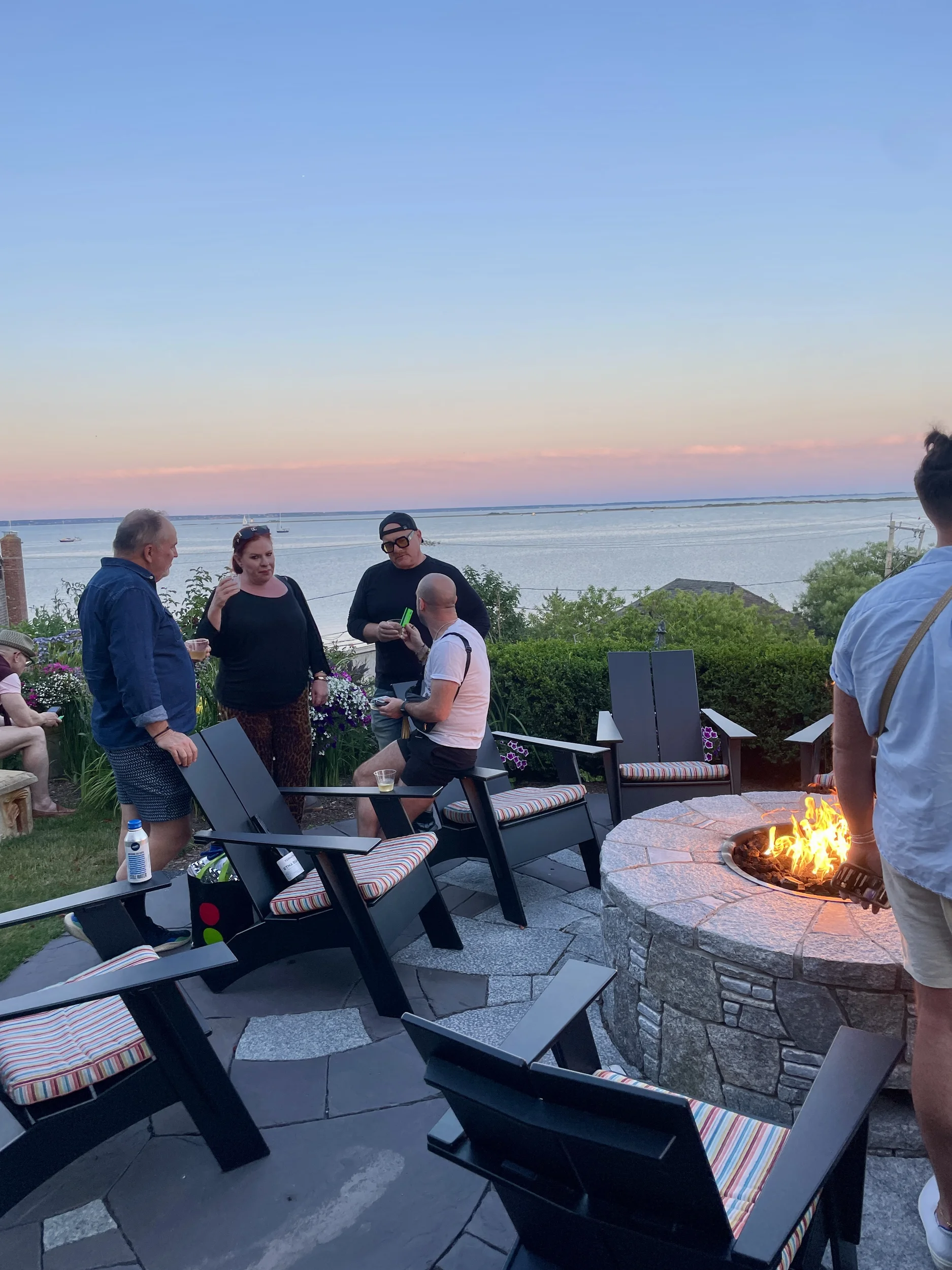 People by firepit at Chalice